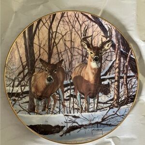 Danbury Mint collector plate, part of the "Friends of the Forest"